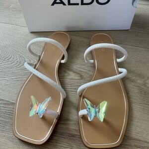 Aldo Iridescent Butterfly Sandals